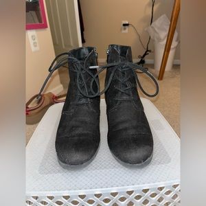 Black Wedge, Ankle Bootie